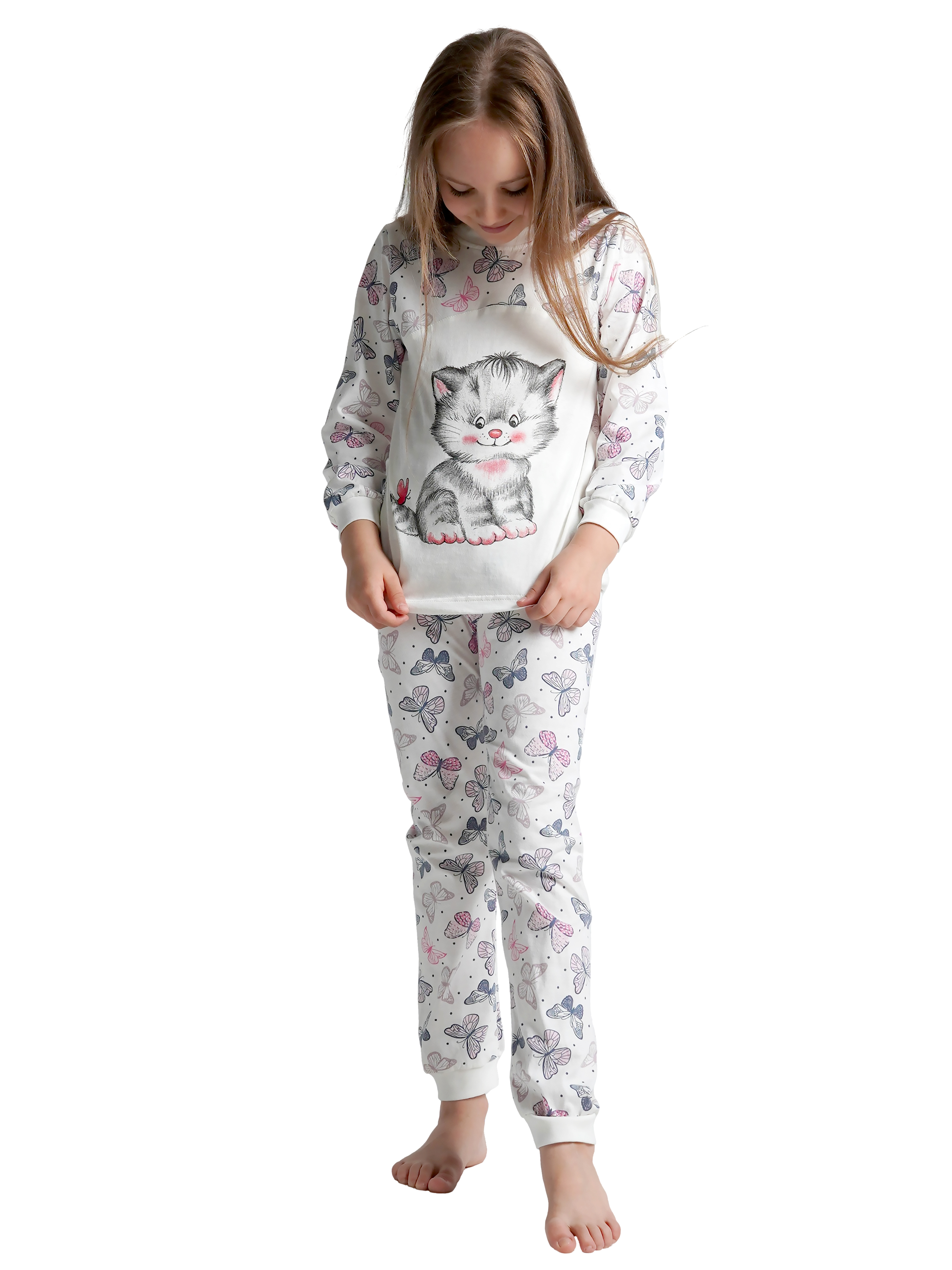 Пижама ДО-Детская Одежда 0025К/молочный_серый - фото 10