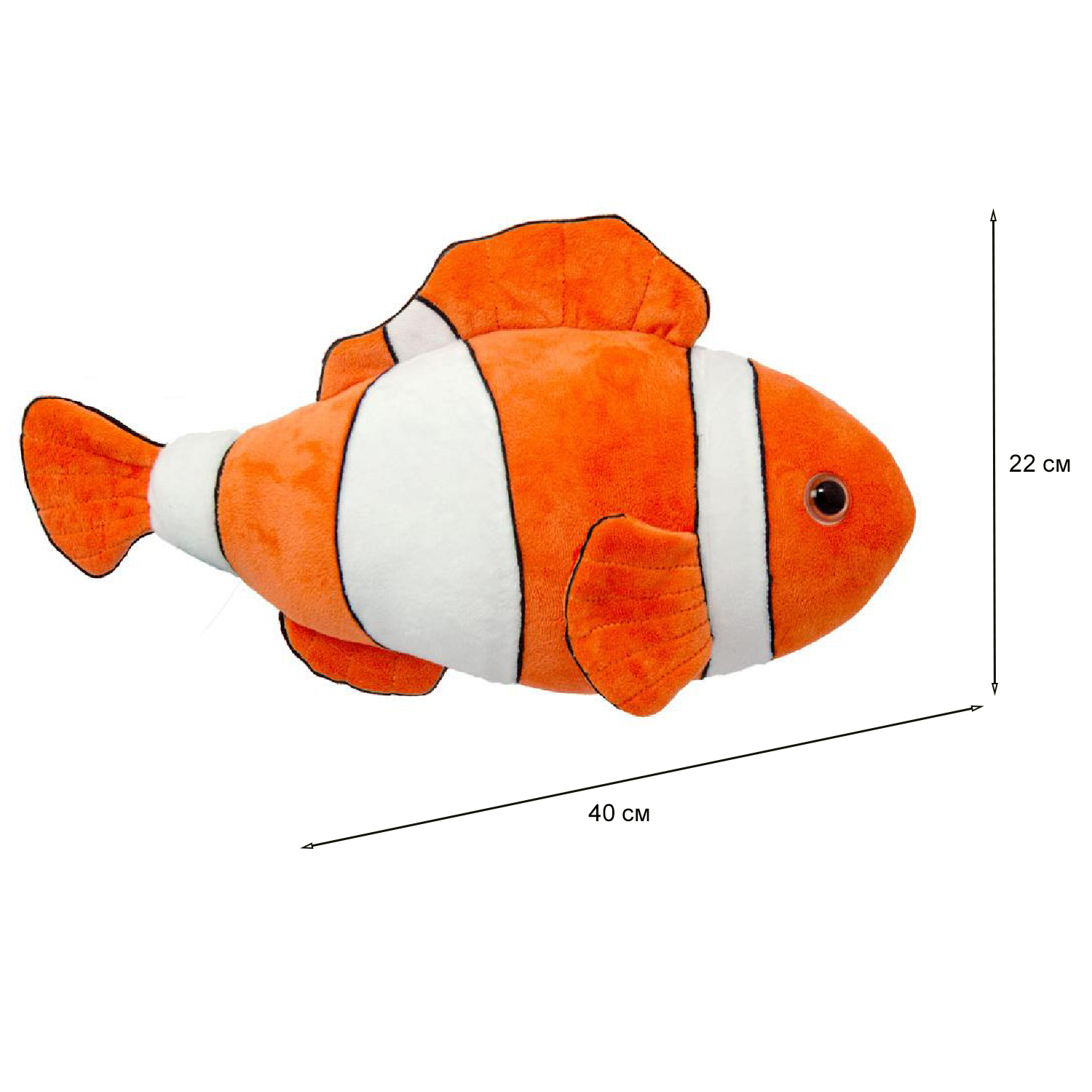 Игрушка мягкая All About Nature Рыба-клоун K7408-PT - фото 2