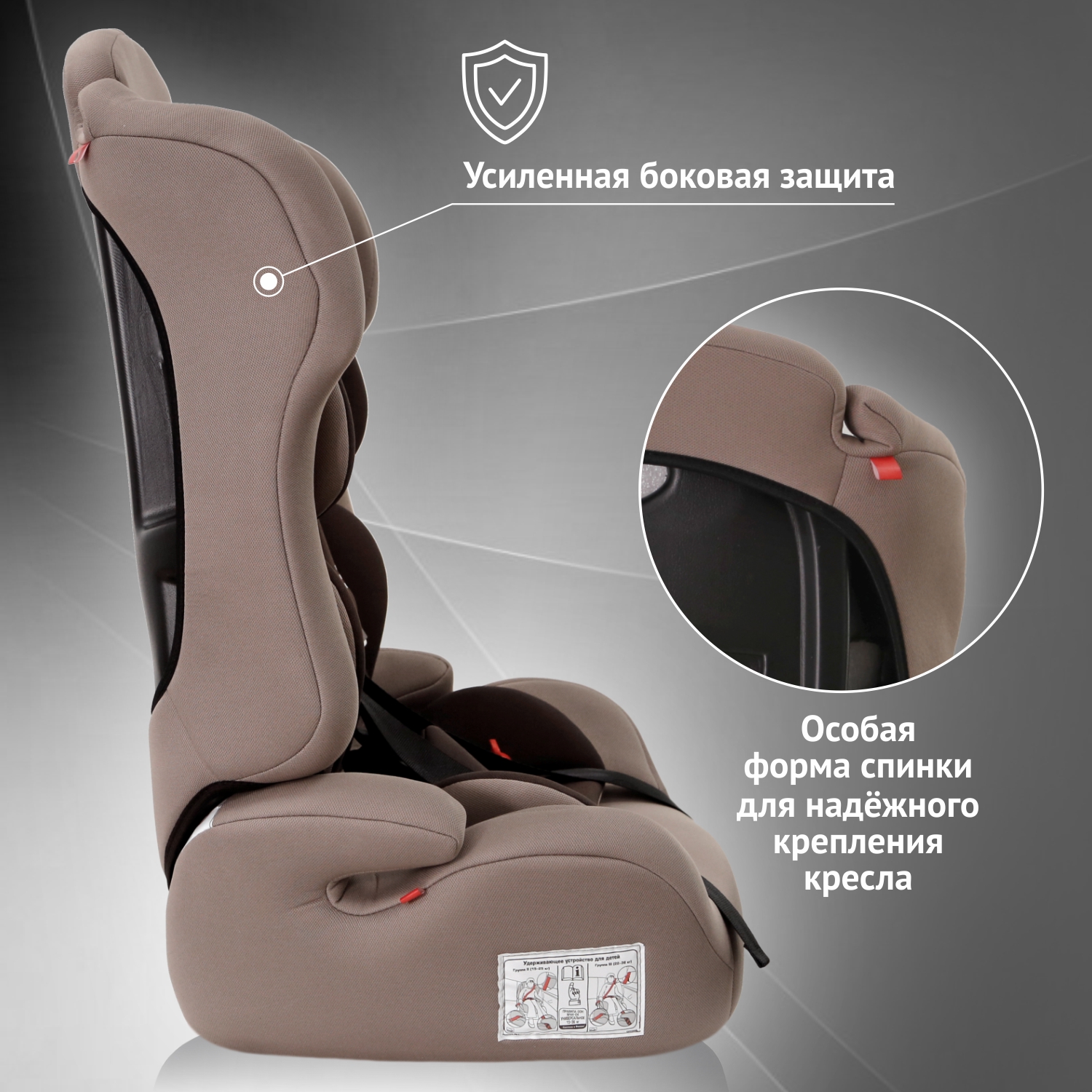 Автокресло Еду-Еду Lux 1/2/3 (9-36 кг) - фото 4