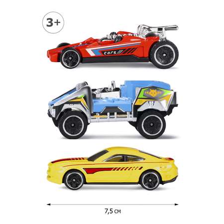 Игровой набор AUTODRIVE Машинки металлические 3шт 1:64