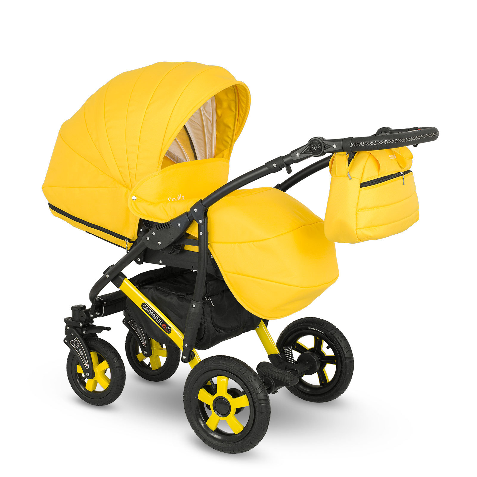 Коляска 3в1 Camarelo желтый - фото 2