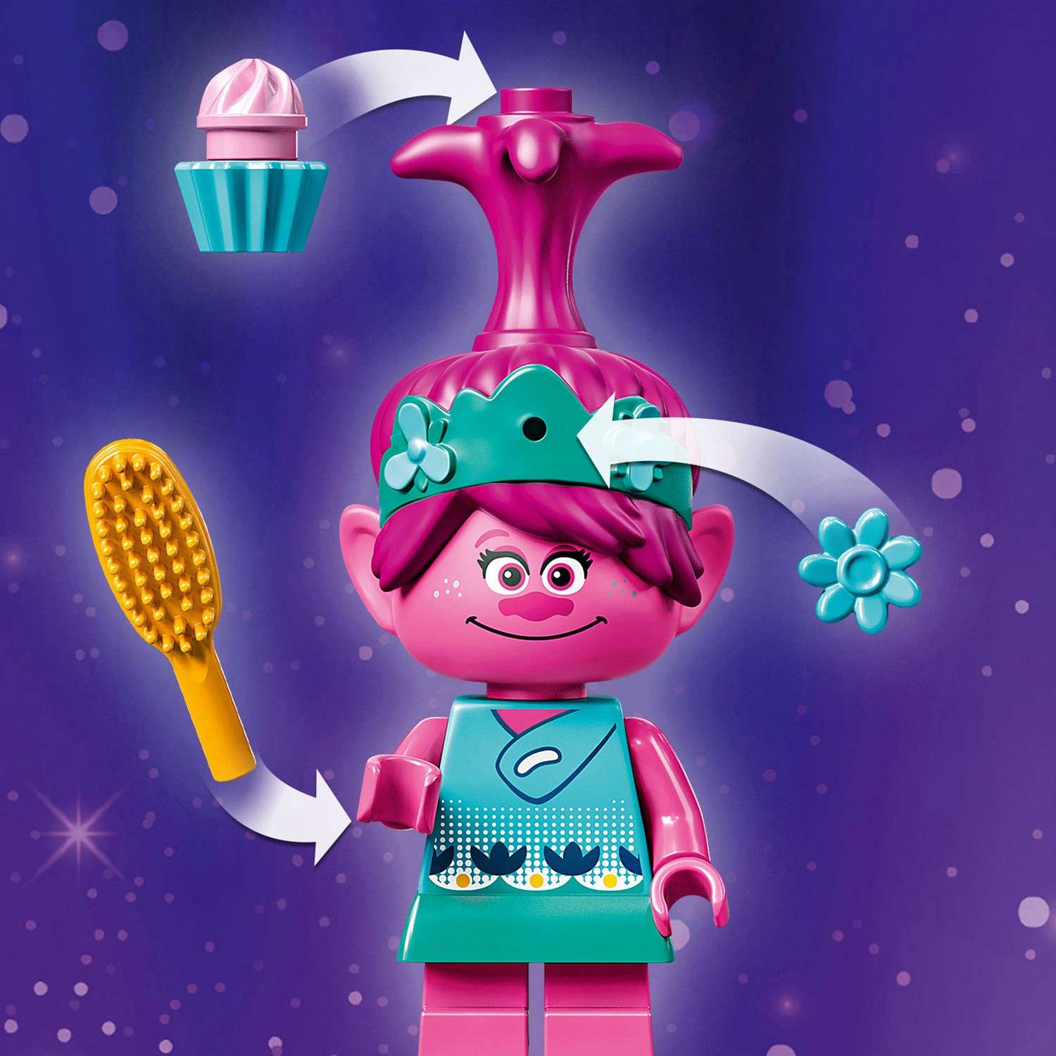 Конструктор LEGO Trolls Домик-бутон Розочки блочный - фото 14