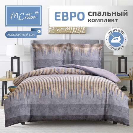 Комплект постельного белья MCotton евро микро-сатин 6236-1+6170а-1 Найти