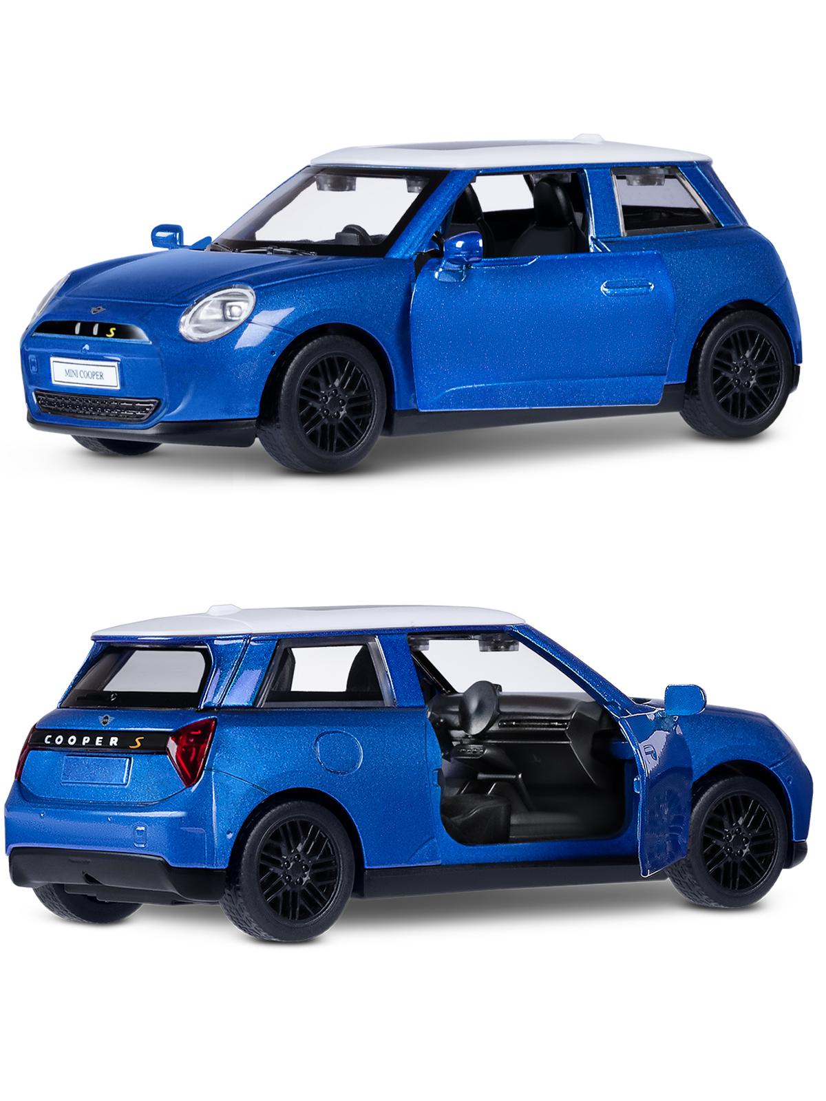 Автомобиль АВТОпанорама BMW Mini Cooper 1:34 JB1251774 - фото 16