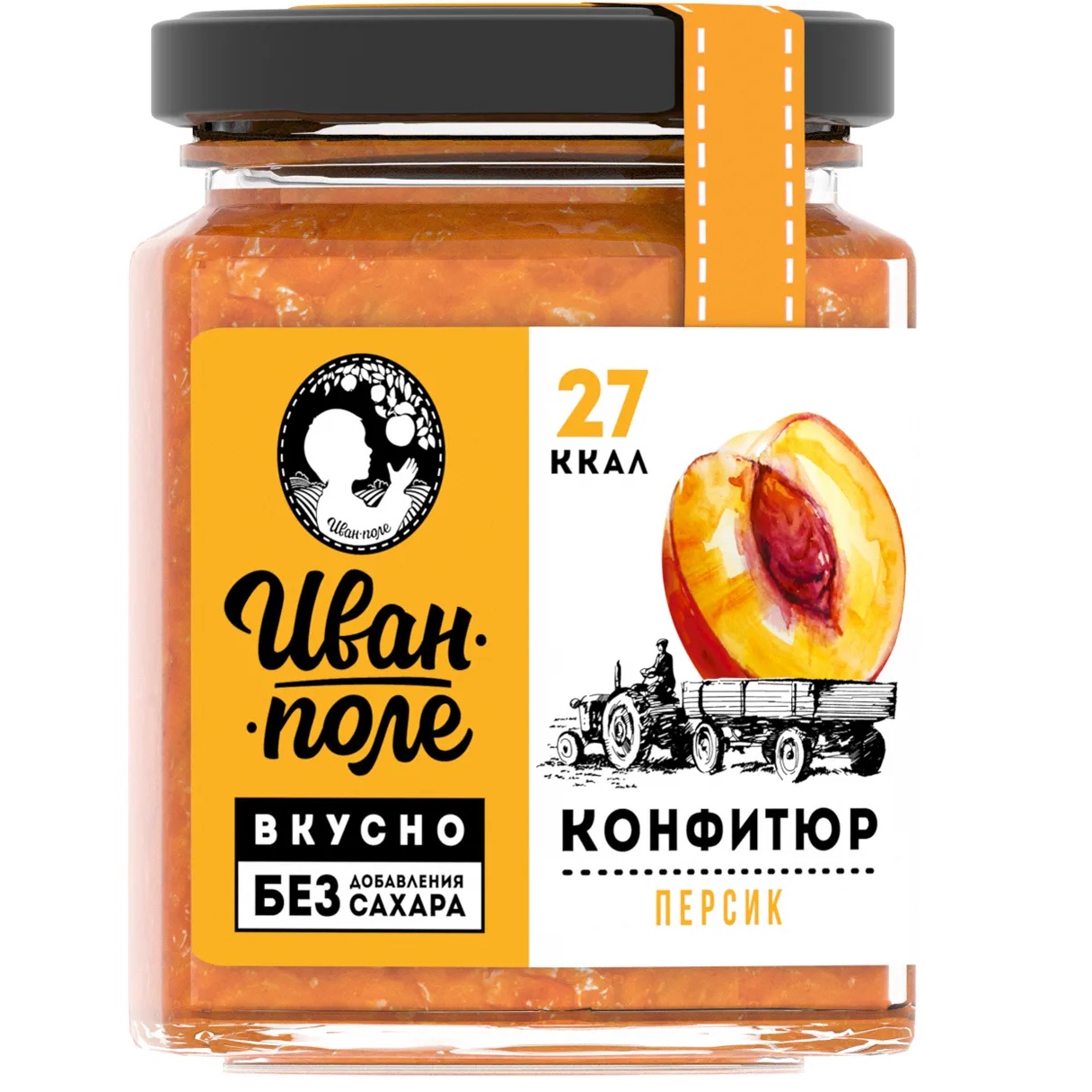 Конфитюр низкокалорийный Иван-поле Персик без сахара (180 г) - фото 3