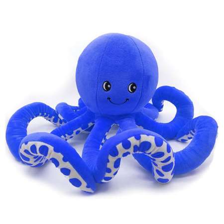 Мягкая игрушка МАЛЬВИНА Осьминог 25 см синий