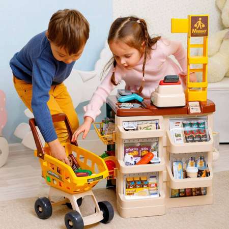 Игровой набор TrendToys продукты, прилавок, касса
