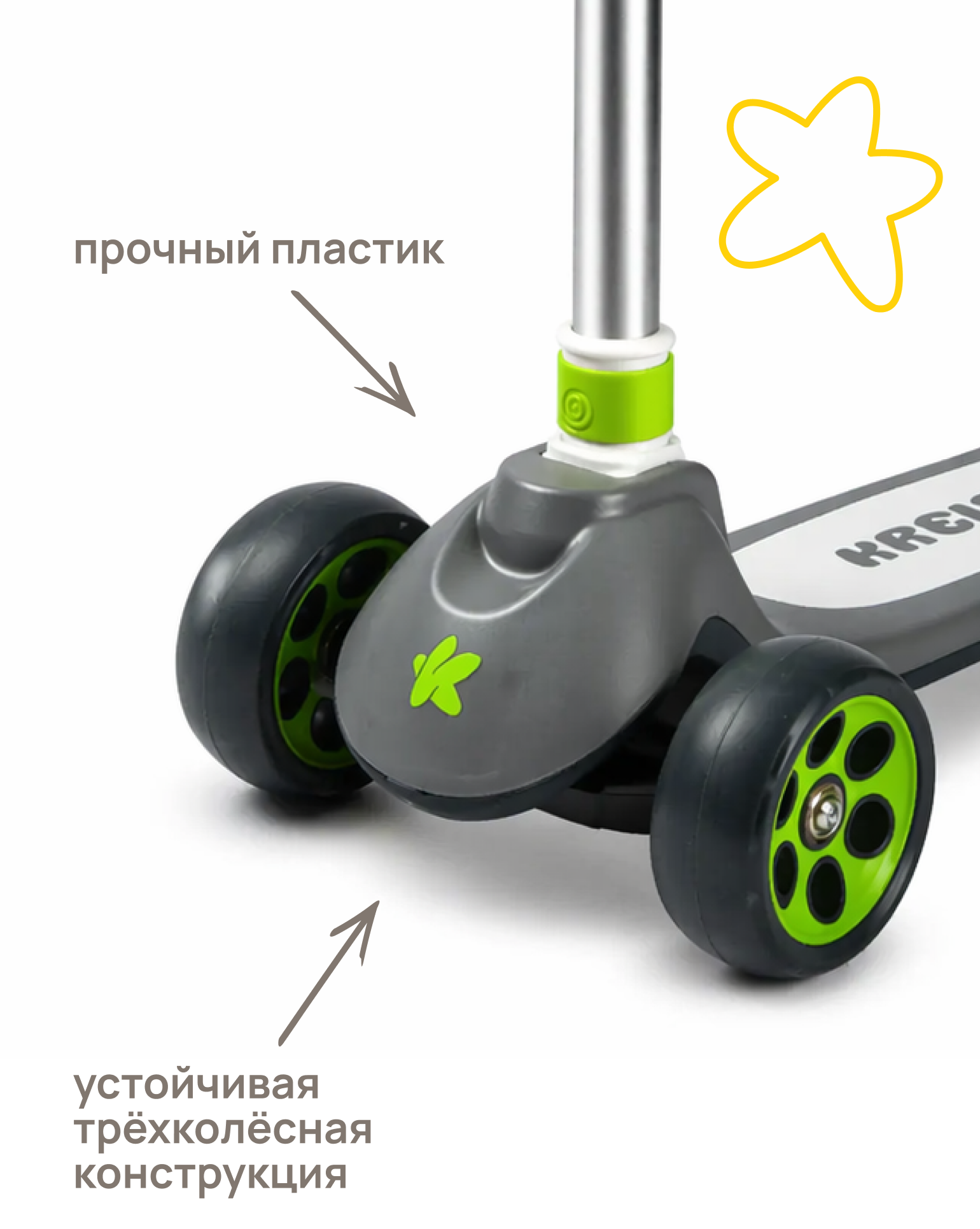 Самокат Kreiss трехколесный - фото 5