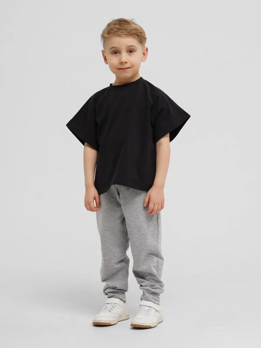 Брюки 2 шт Супер Пупс 2пр/штаны/черный/серый меланж - фото 18