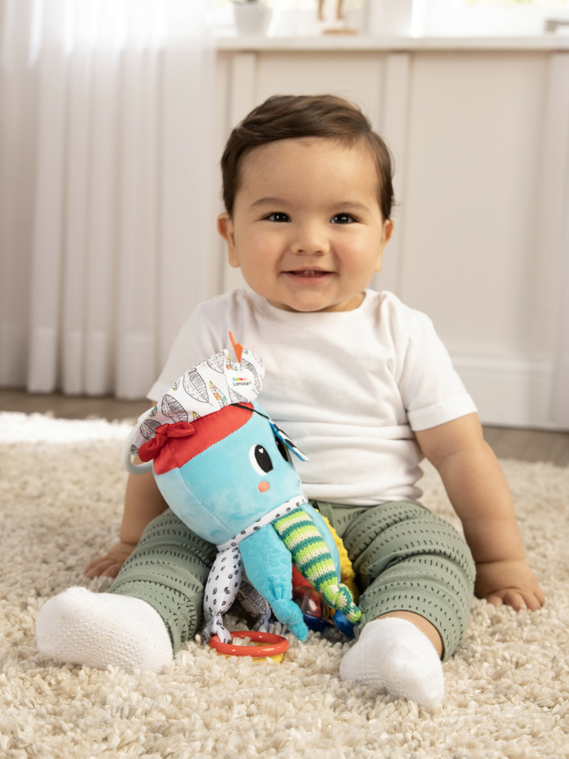 Игрушка Lamaze подвеска Капитан кальмар с подвесом - фото 15