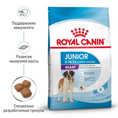Корм для щенков ROYAL CANIN гигантских пород 8-24месяцев 15кг