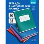 Тетрадь SCHOOLFORMAT косая линейка 12 шт.