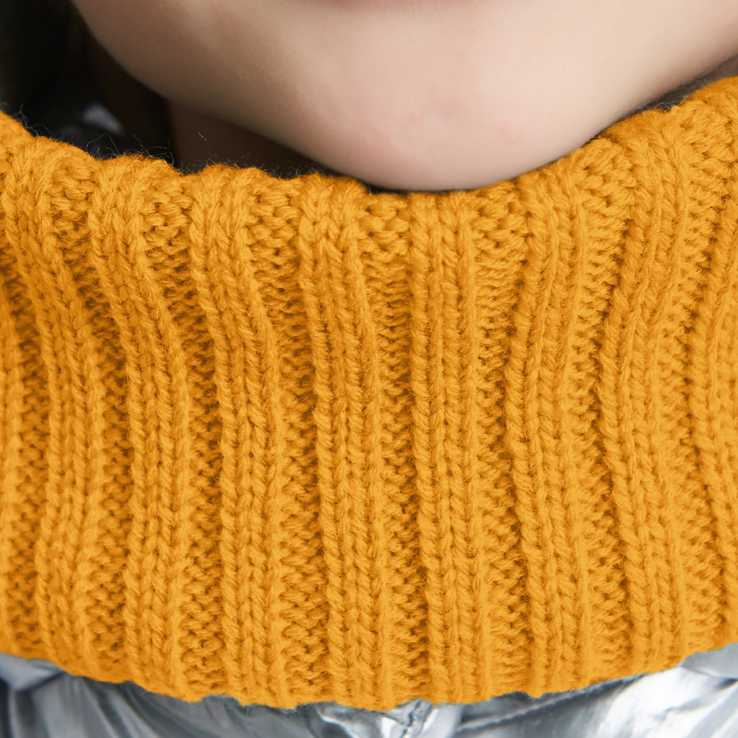 Шапка и снуд KUBRIO KU-H-104-GplainW-mustB - фото 8