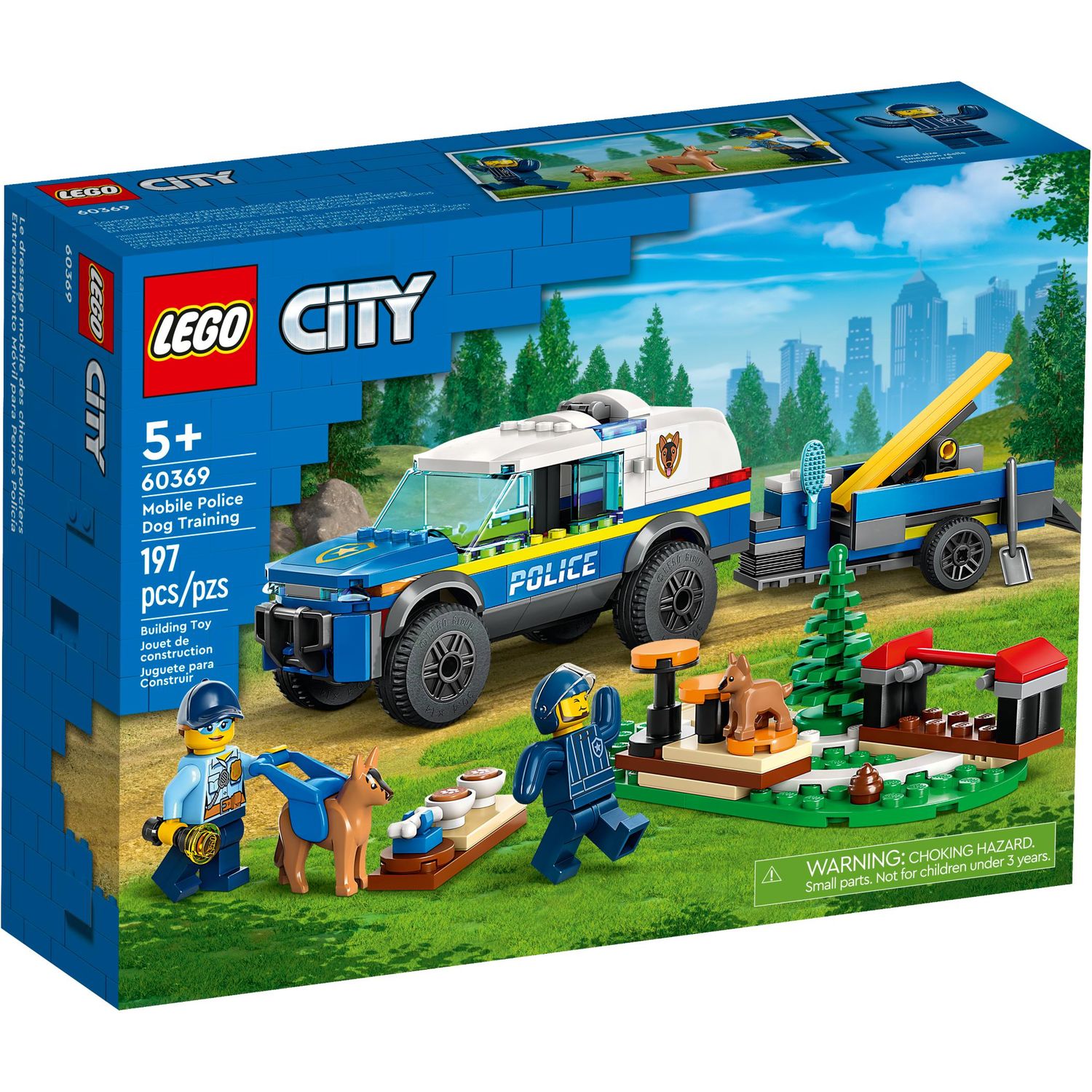 Конструктор LEGO City Дрессировка собак полиции блочный - фото 1