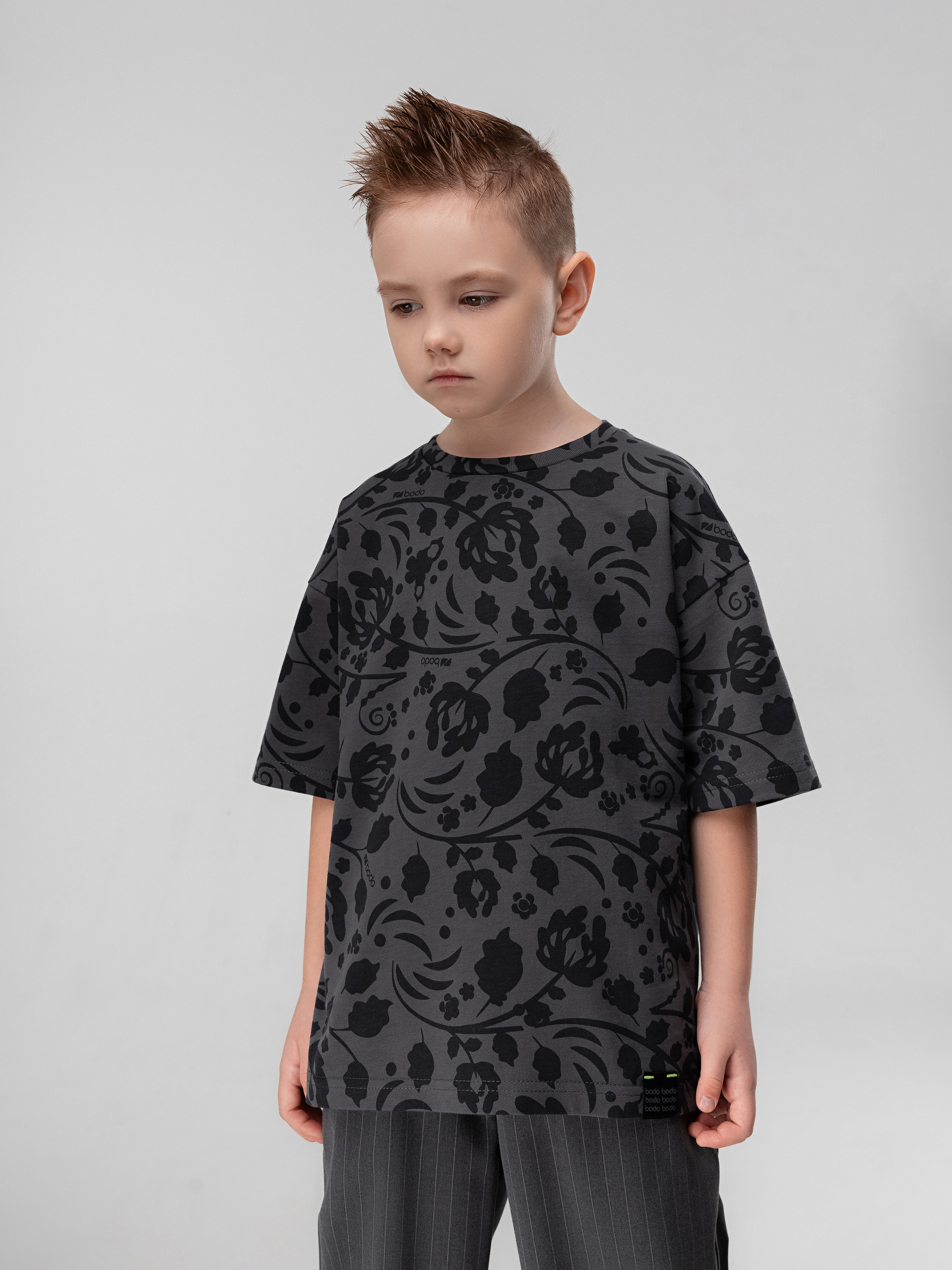 Футболка Bodo 4-465MU_серый - фото 4