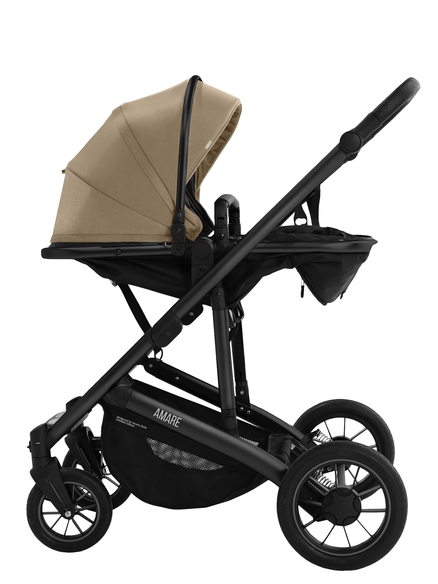 Коляска трансформер Sweet Baby Amare GL Beige бежевый - фото 20