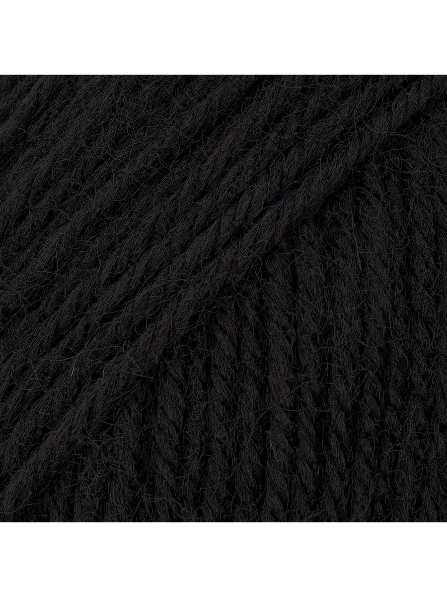 Пряжа ВЯЗЬ Шерстяная для повседневной одежды 100 гр 165 м 3 мотка 15 черный - фото 7