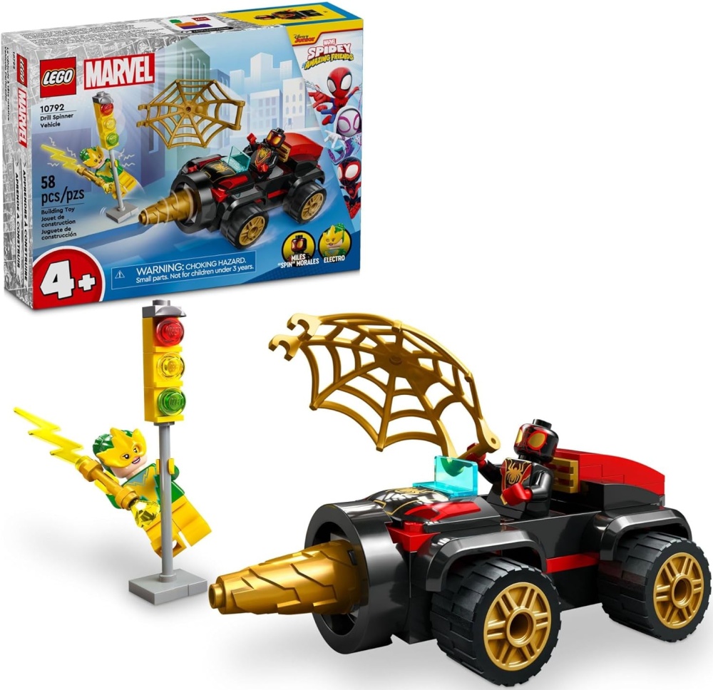 Конструктор LEGO Marvel Super Heroes Бурильная машина Человек-Паук блочный - фото 2