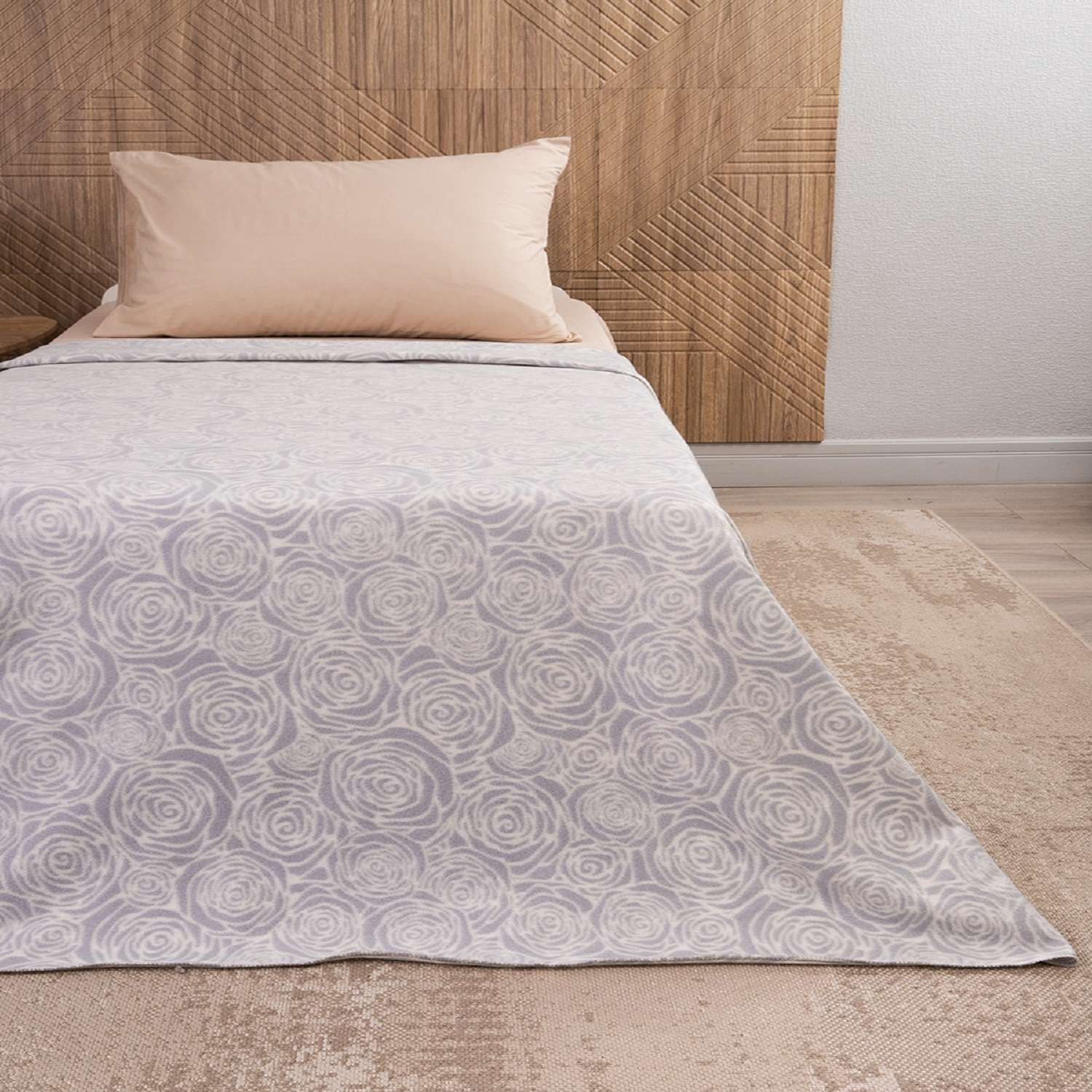 Плед TESSOLO HOME Роза 130 x 170 см флис - фото 1