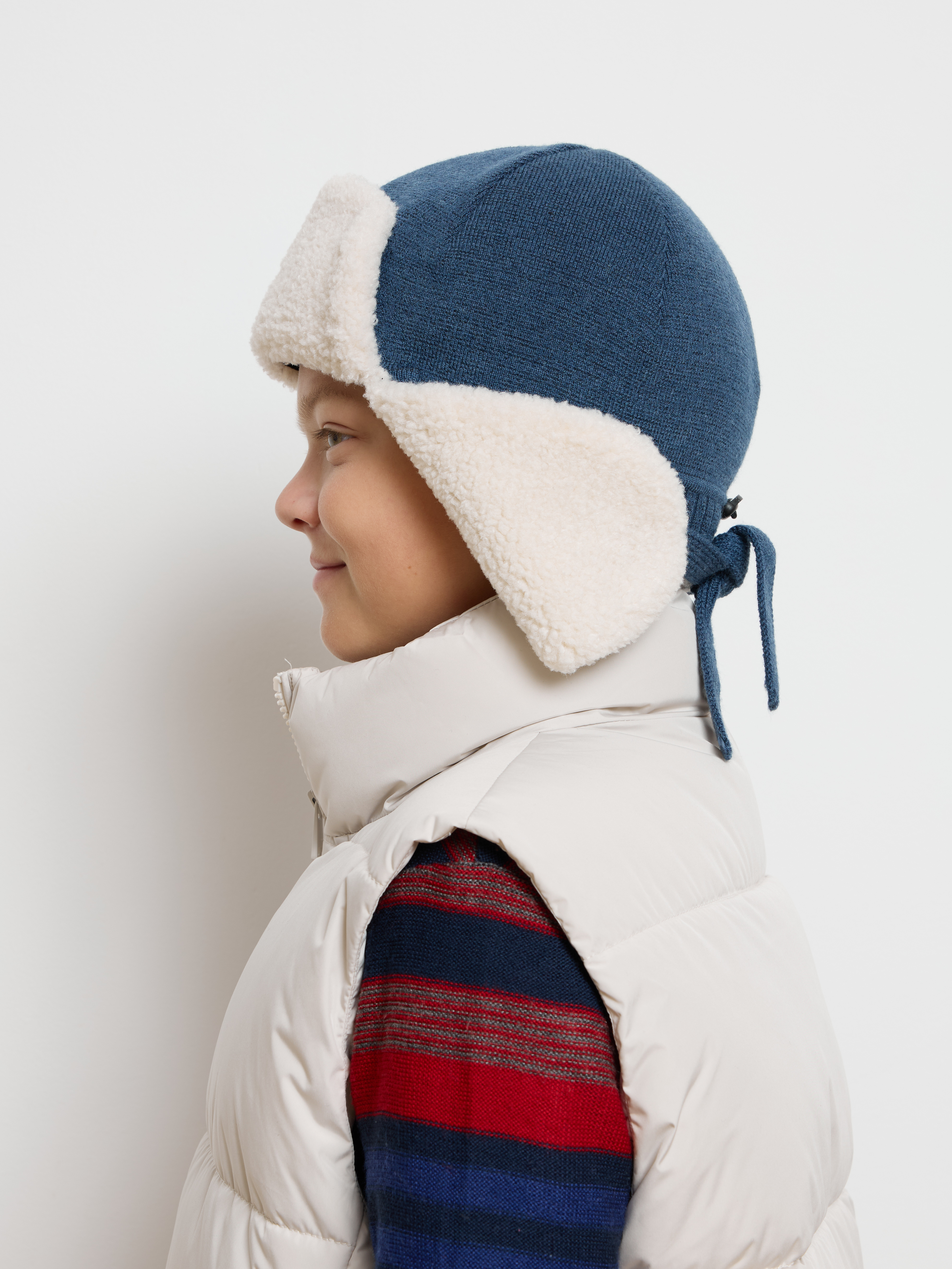 Шапка-ушанка Starkoff Kids Д500928/15 - фото 5