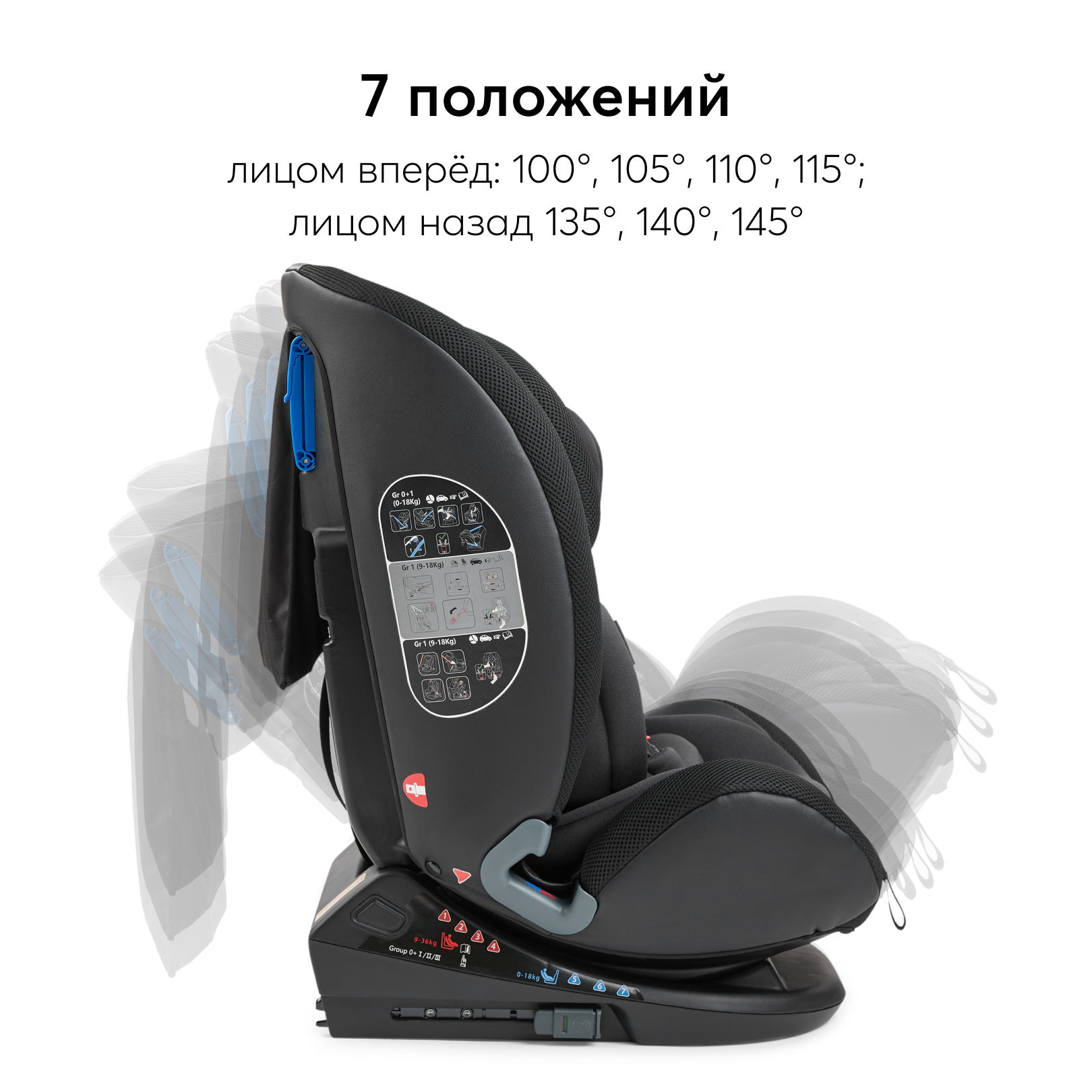 Автокресло Happy Baby Orex Isofix 0+/1/2/3 (0-36 кг) - фото 8