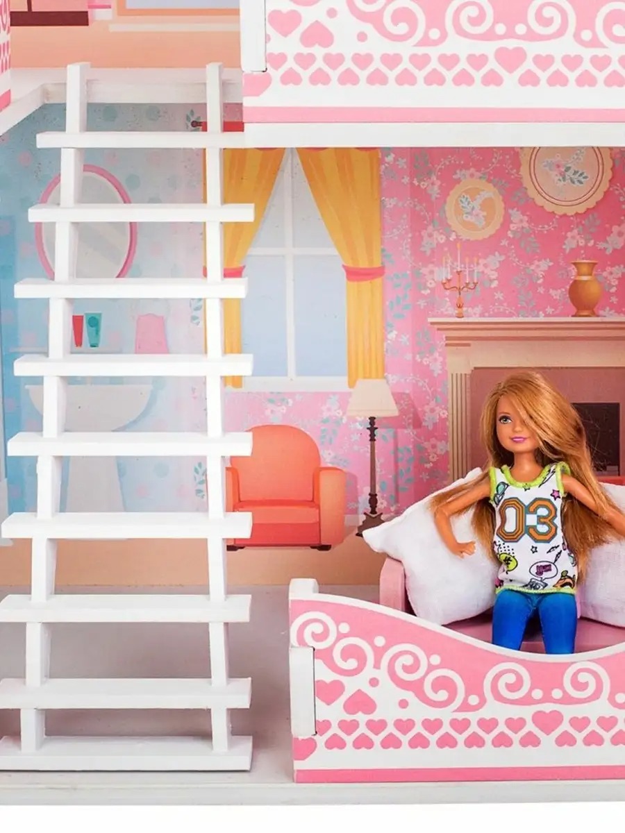 Домик для кукол PAREMO 90 см с мебелью PD318-07 - фото 4