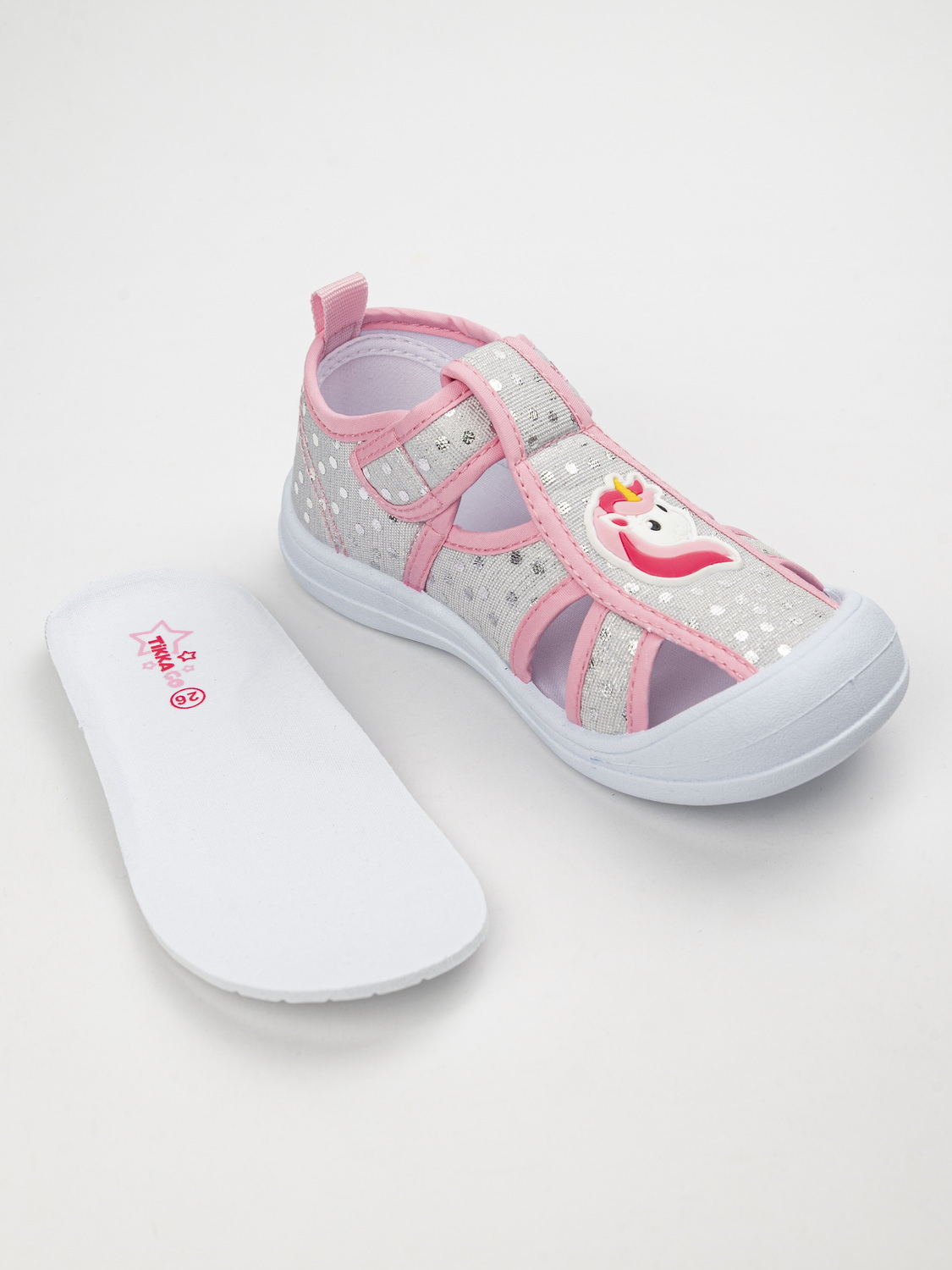 Сандалии TikkaGo 7T27_12612_grey-pink - фото 3