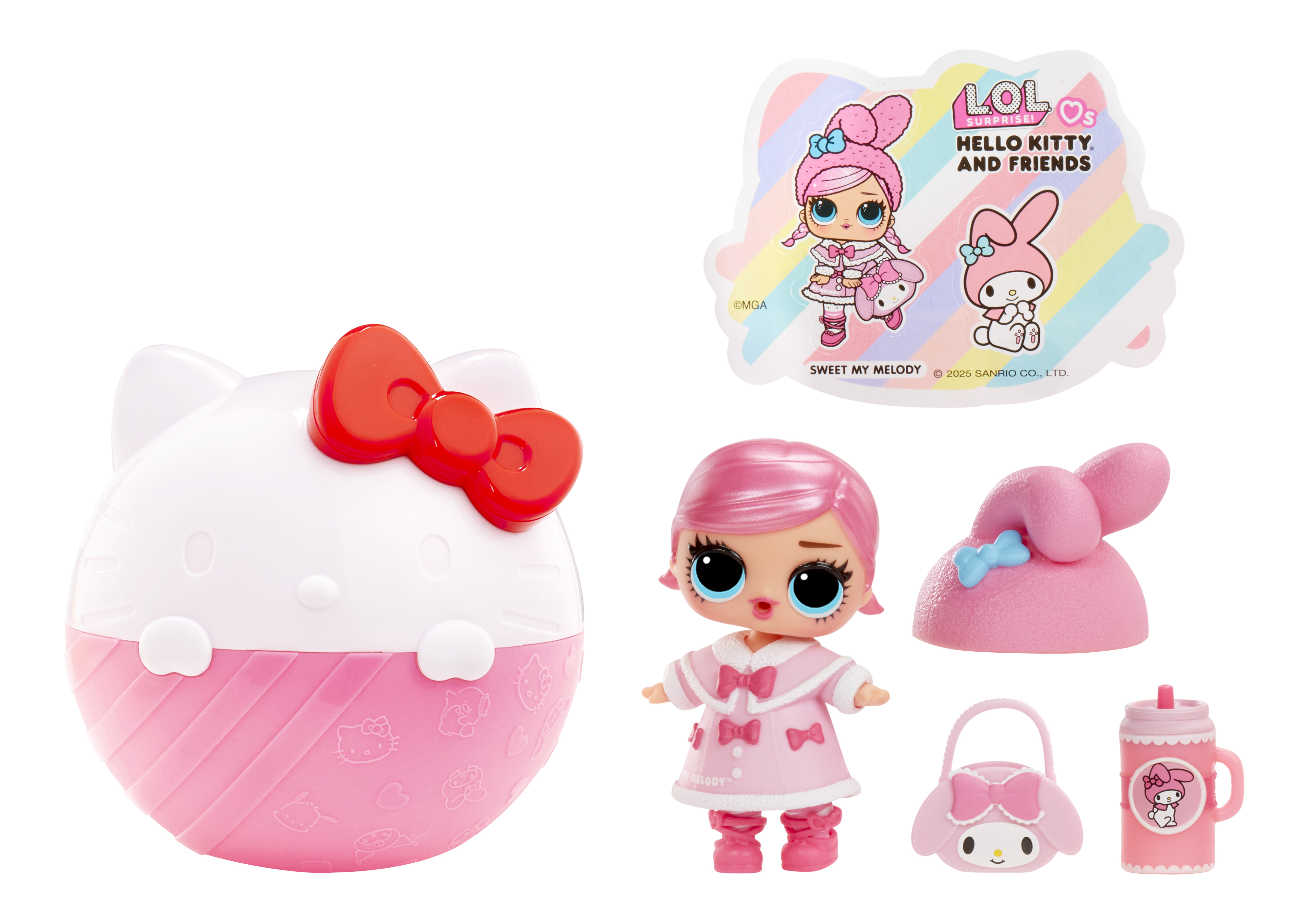 Кукла мини L.O.L. Surprise! в шаре Hello Kitty & Friends 523840 - фото 8