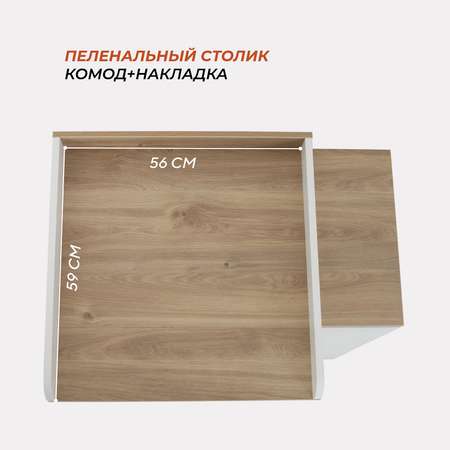 Комод Rant Elsa Cloud White 80см 3 ящика