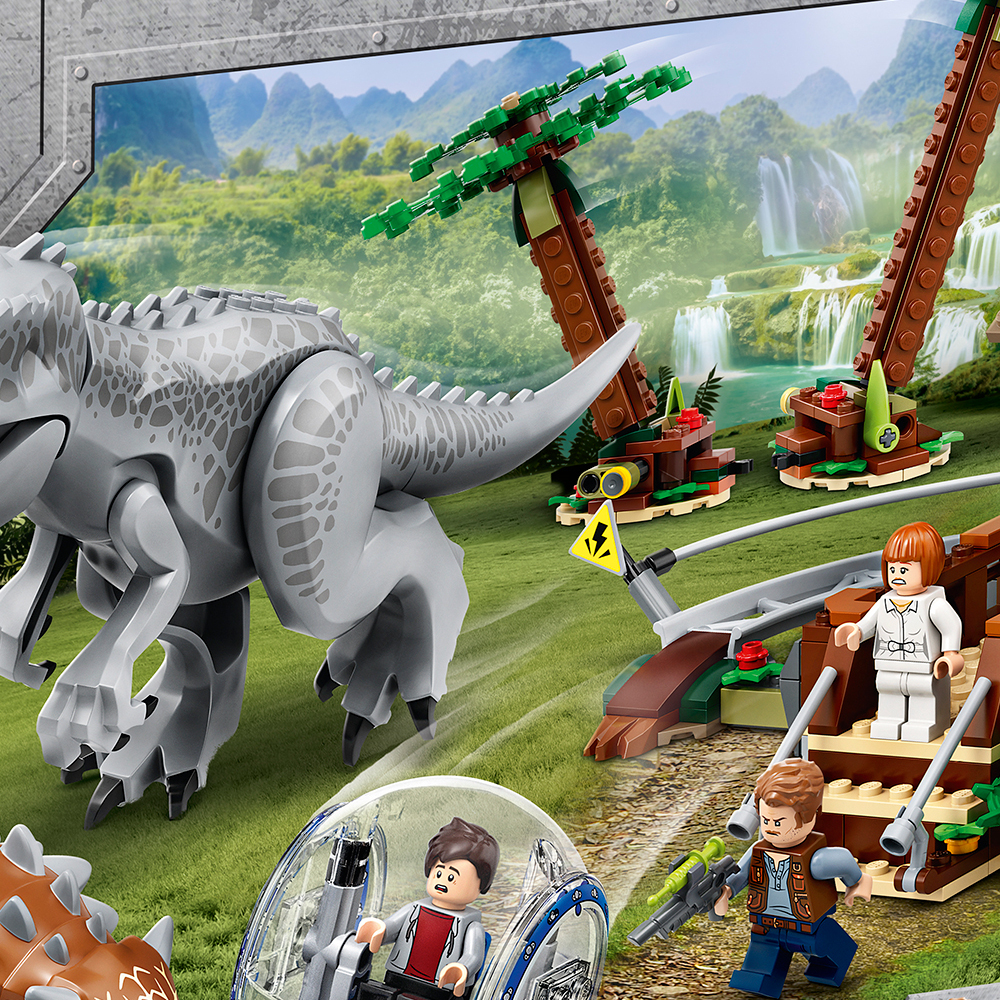 Конструктор LEGO Jurassic World Индоминус-рекс vs анкилозавра 537 дет. - фото 1