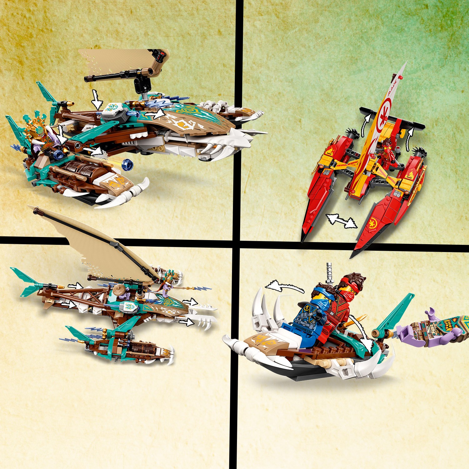 Конструктор LEGO NINJAGO Морская битва на катамаране - фото 7