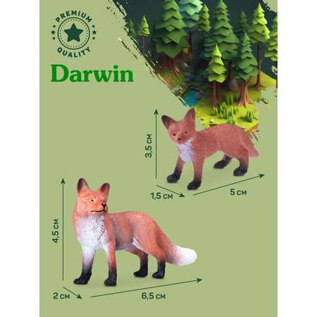 Фигурка DARWIN Животные Лиса и лисенок