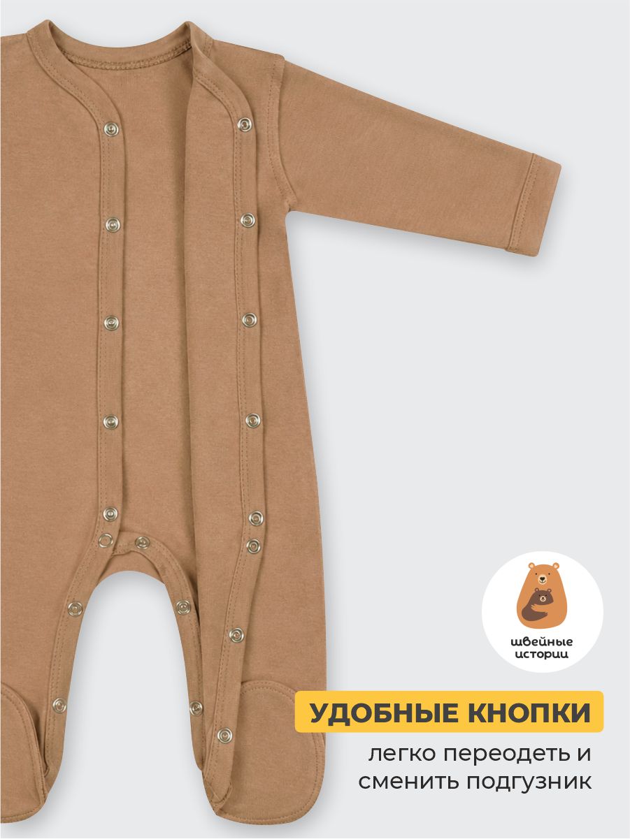 Комбинезон 3 шт ШВЕЙНЫЕ ИСТОРИИ закр_слипызвери - фото 4