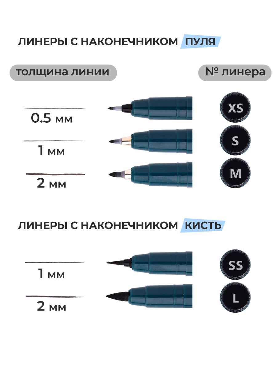 Ручка капиллярная Малевичъ 16 шт. - фото 4
