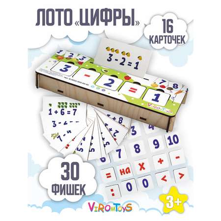 Игрушка ViromToys сортер Цифры Примеры