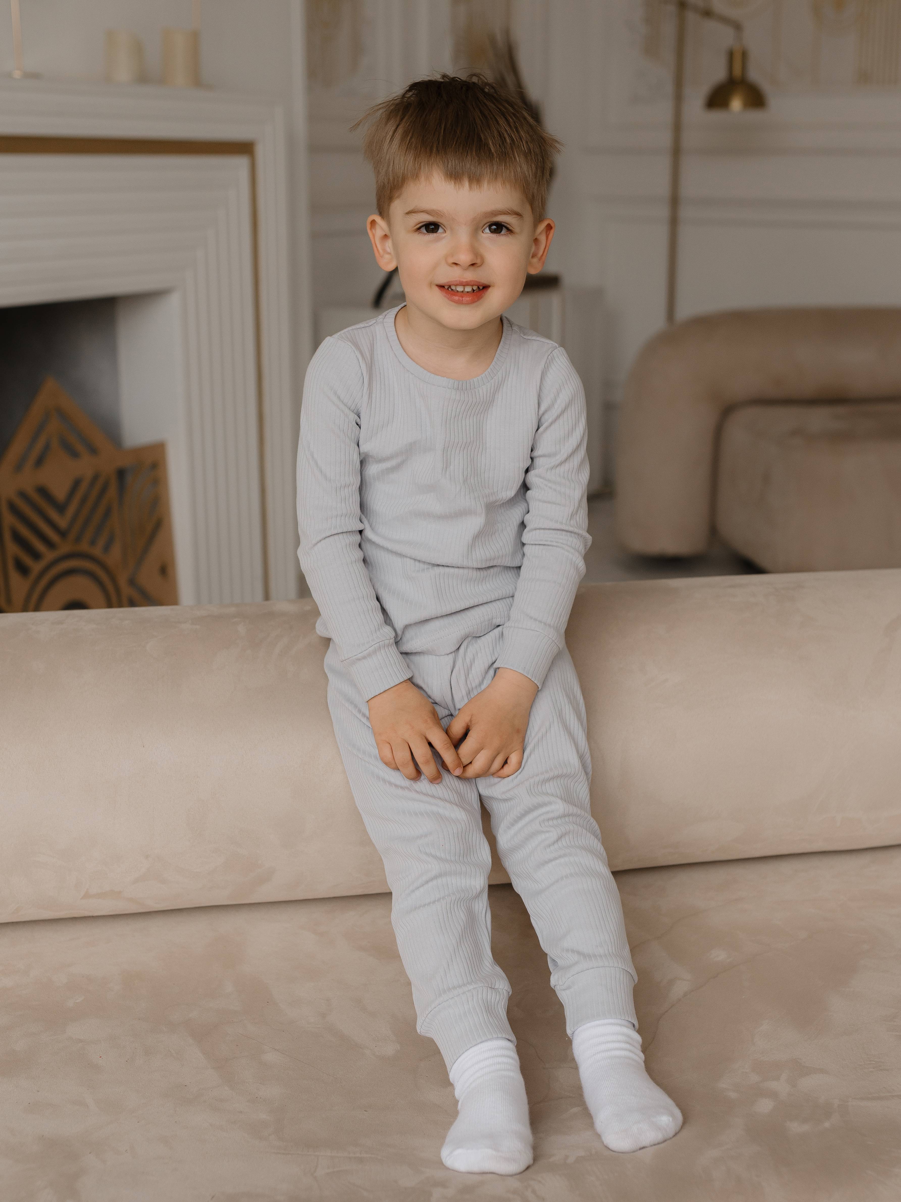 Пижама Alisse dreams ПКБРБ0034/серый - фото 2