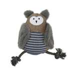 Игрушка для собак Barbaks Сова Капитолина мягкая с пищалкой шуршит 22*10см