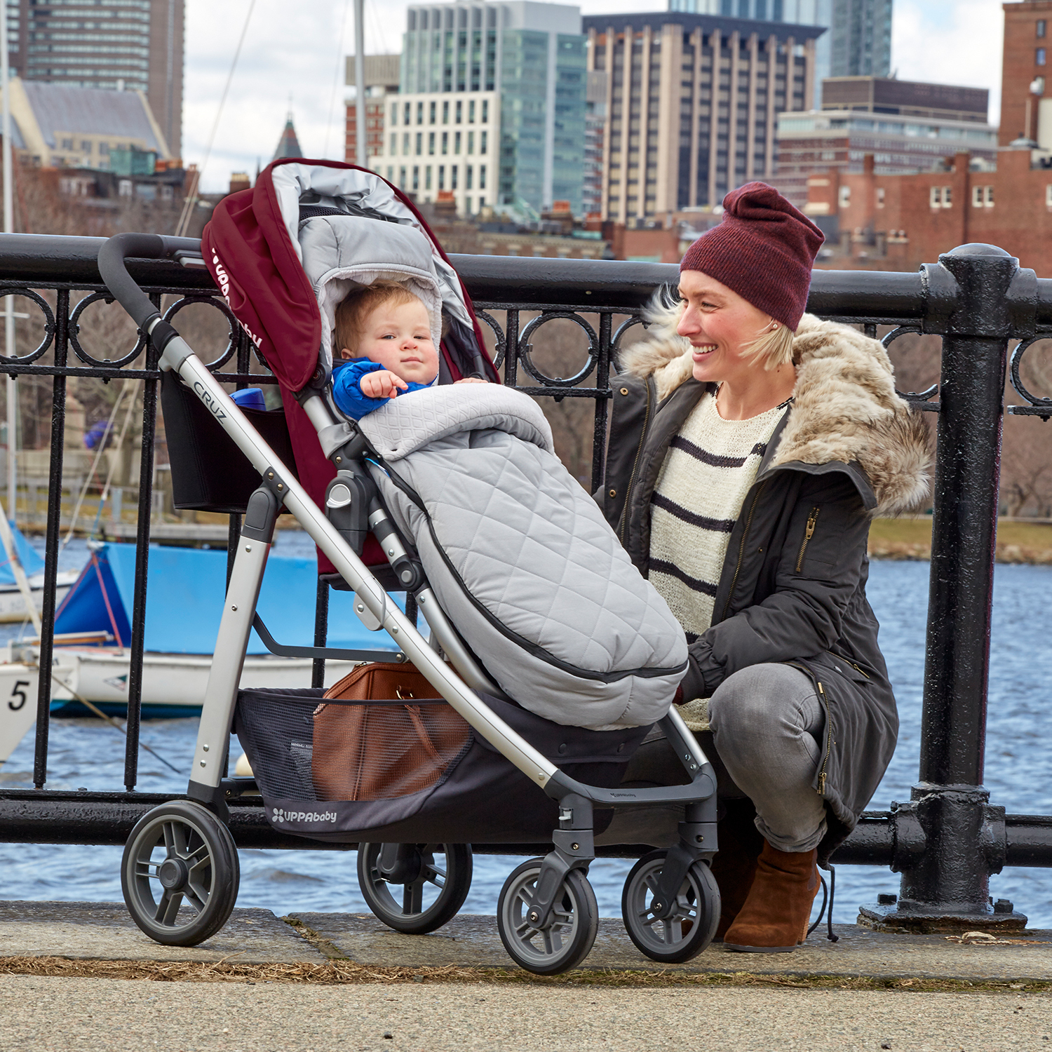 Конверт в коляску UPPAbaby Vista Cruz Grey - фото 5