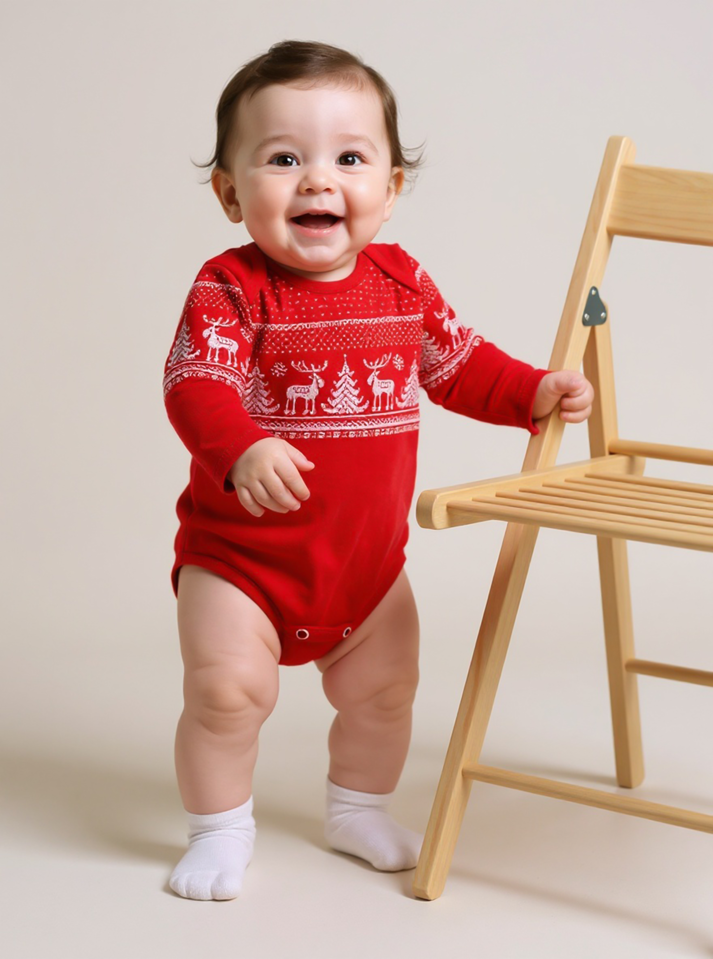 Боди KiMMi Baby КБ-1308072п красный_орнамент - фото 2