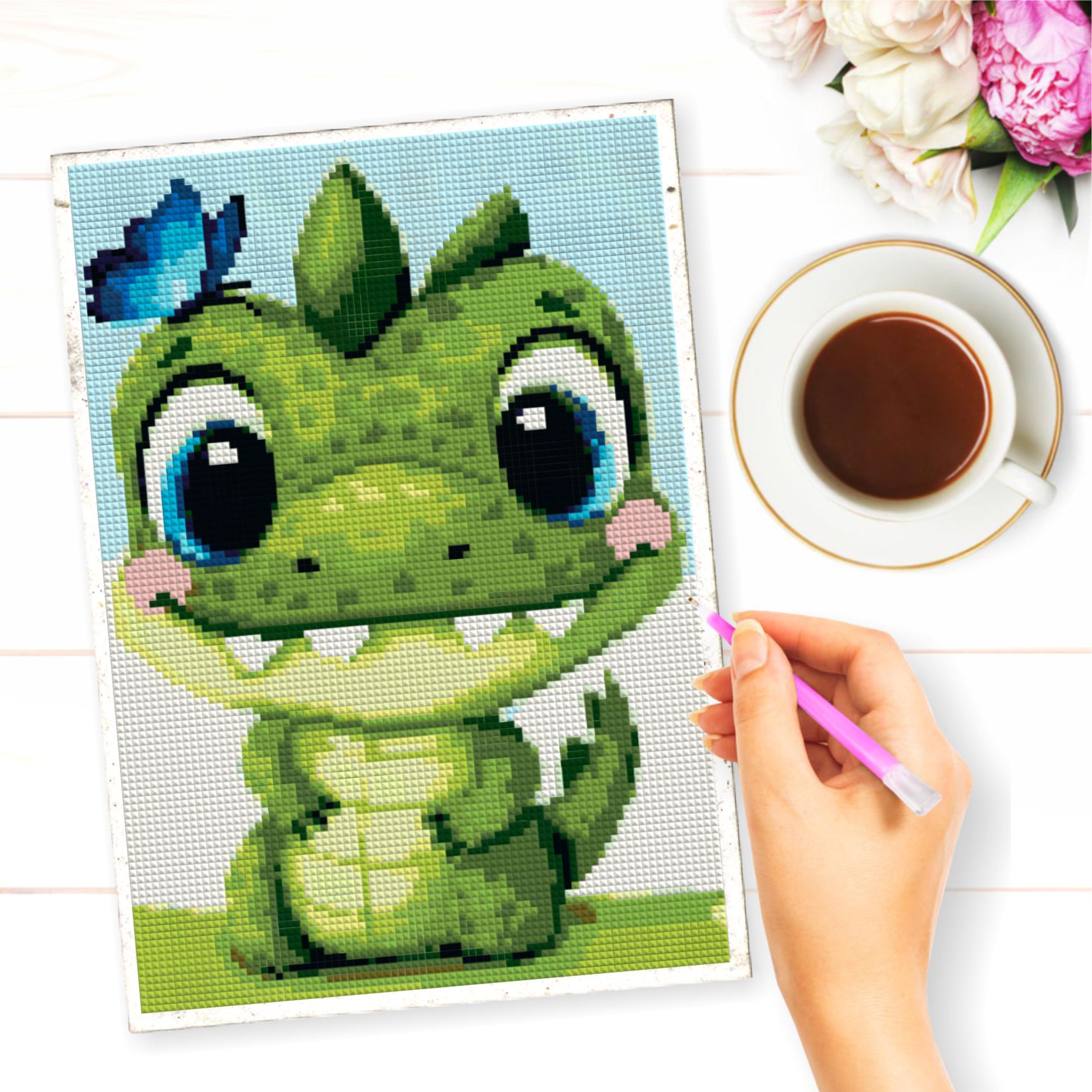 Алмазная мозаика Милато Малыш крокодильчик - фото 4