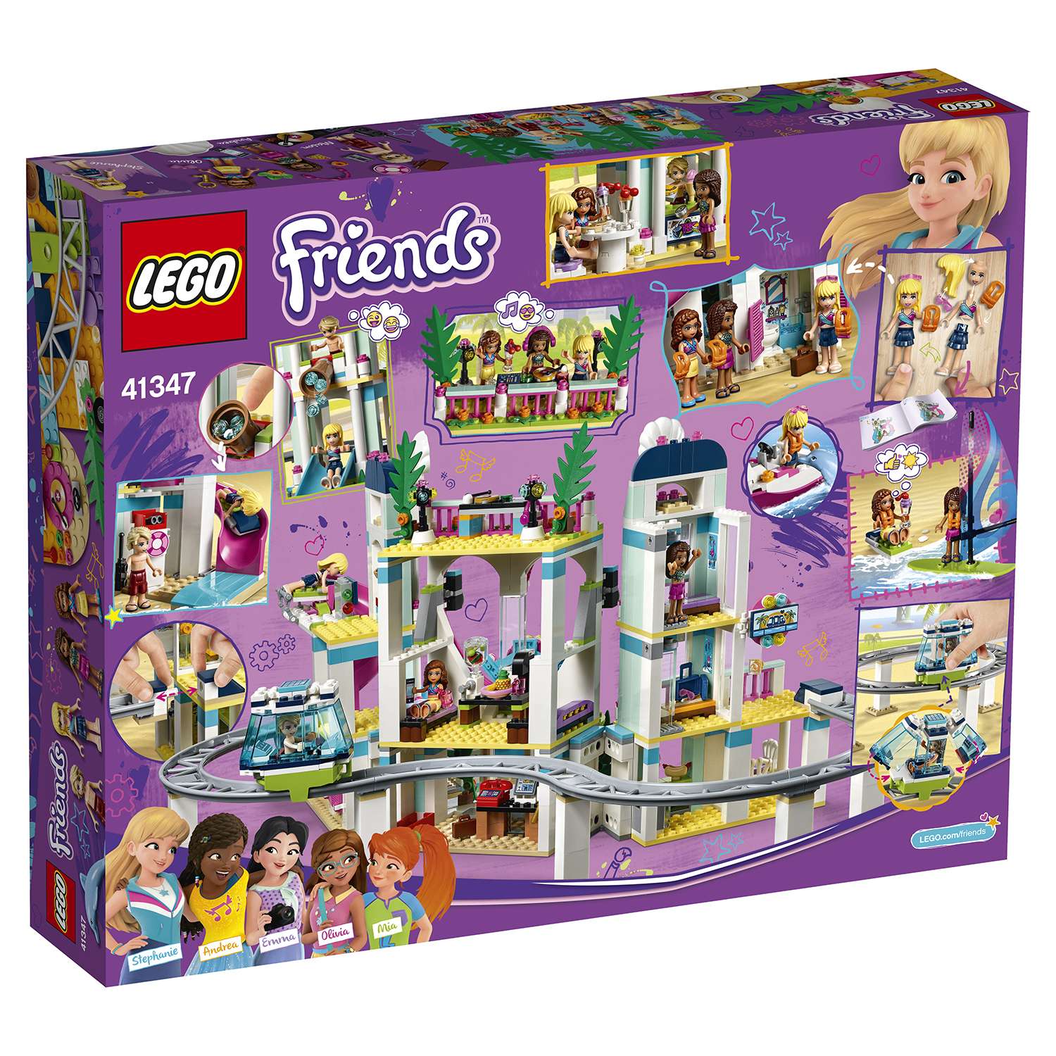 Конструктор LEGO Friends Курорт Хартлейк-Сити блочный - фото 3