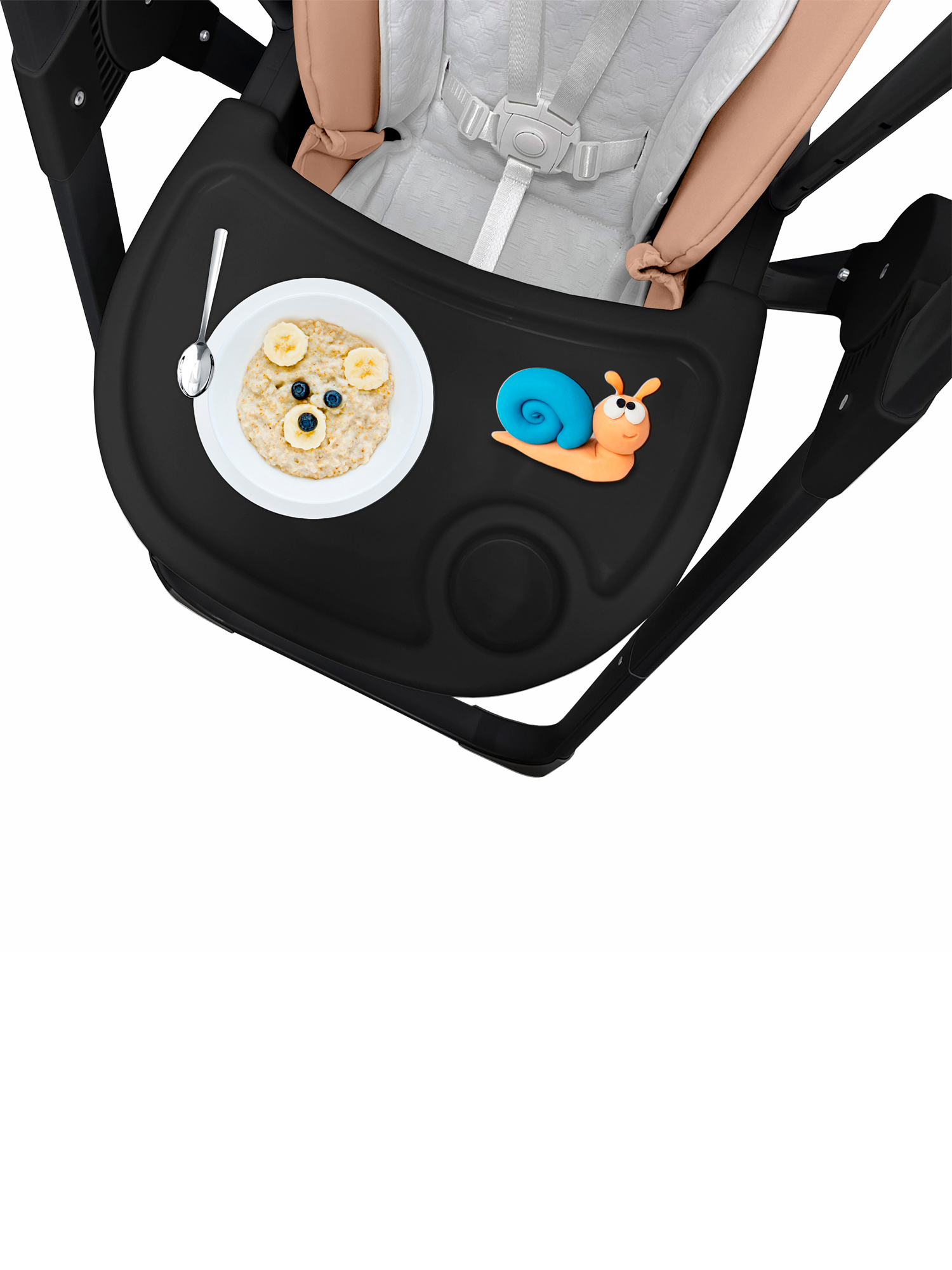 Стульчик для кормления Sweet Baby Fiesta Black Beige бежевый - фото 21