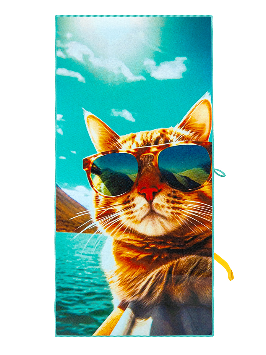 Полотенце BRAVO The Beach Cat 140 x 70 см 1 шт. - фото 9