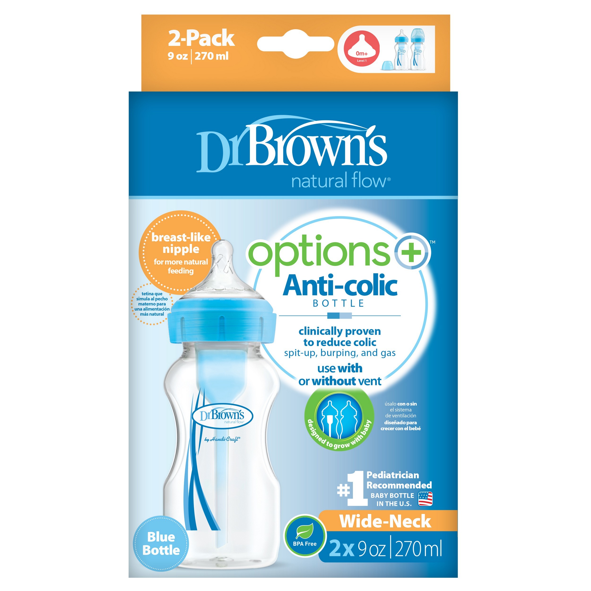 Бутылочка Dr Browns Anti-Colic 270 мл 2 шт. - фото 2