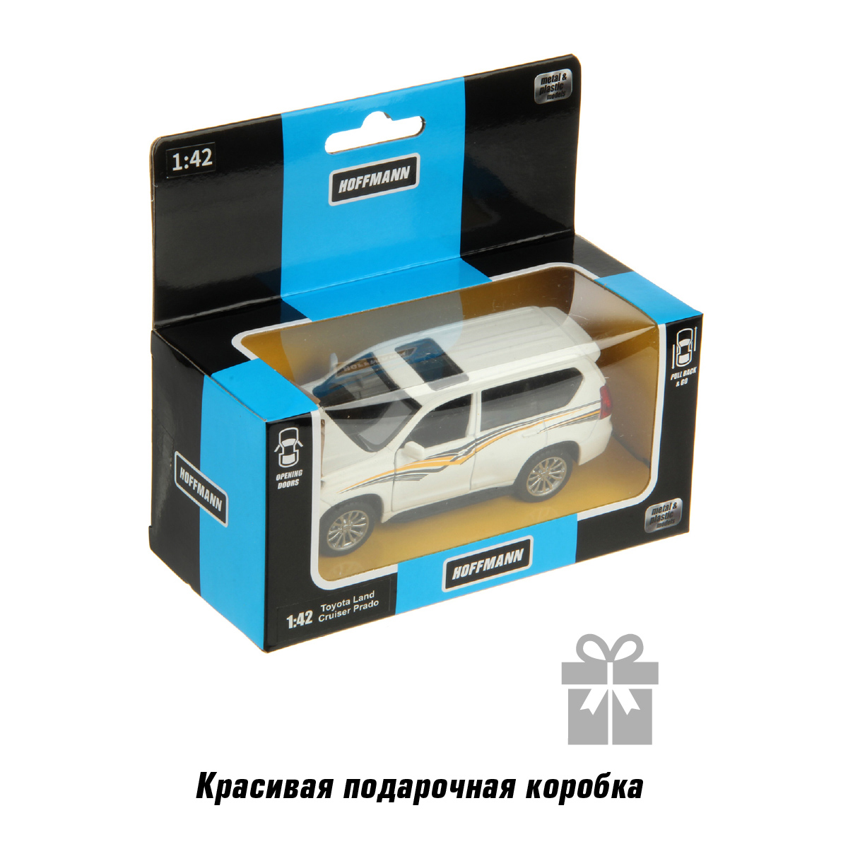 Внедорожник HOFFMANN Toyota Land Cruiser Prado 1:43 122227 - фото 8