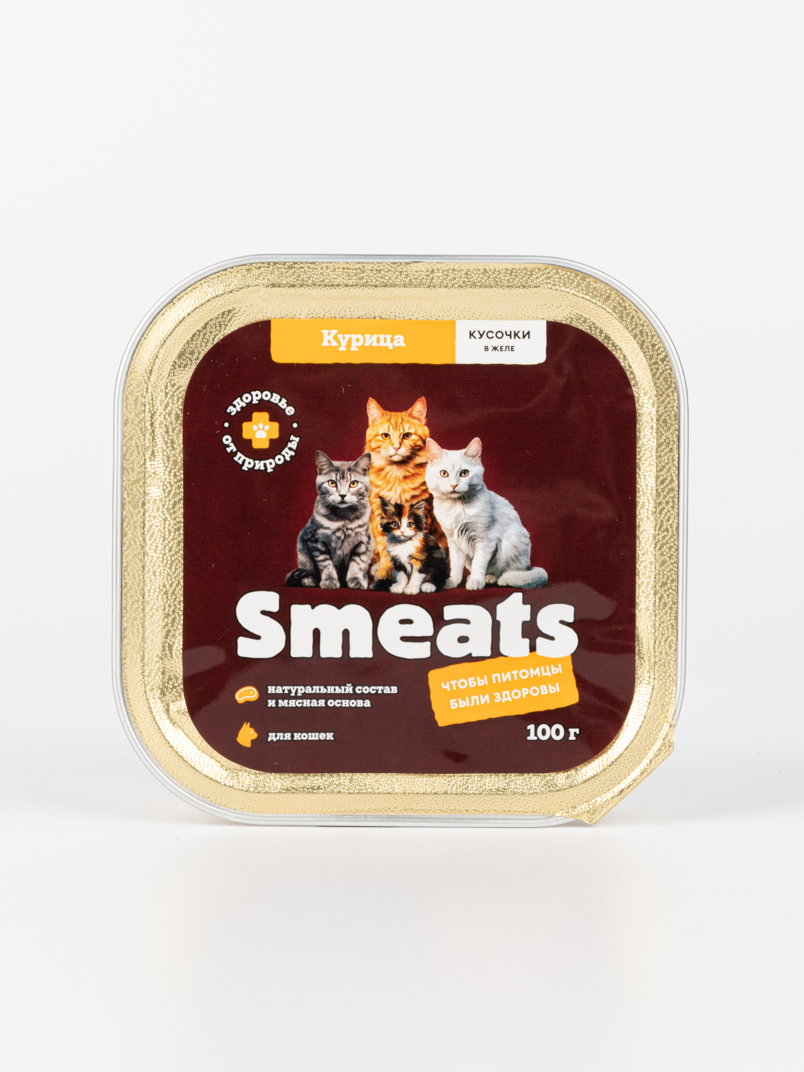 Корм для кошек влажный Smeats курица 100 г 6 шт. - фото 1