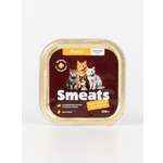 Корм для кошек влажный Smeats курица 100 г 6 шт.