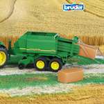 Прицеп Bruder John Deere для комбикормов 1:16