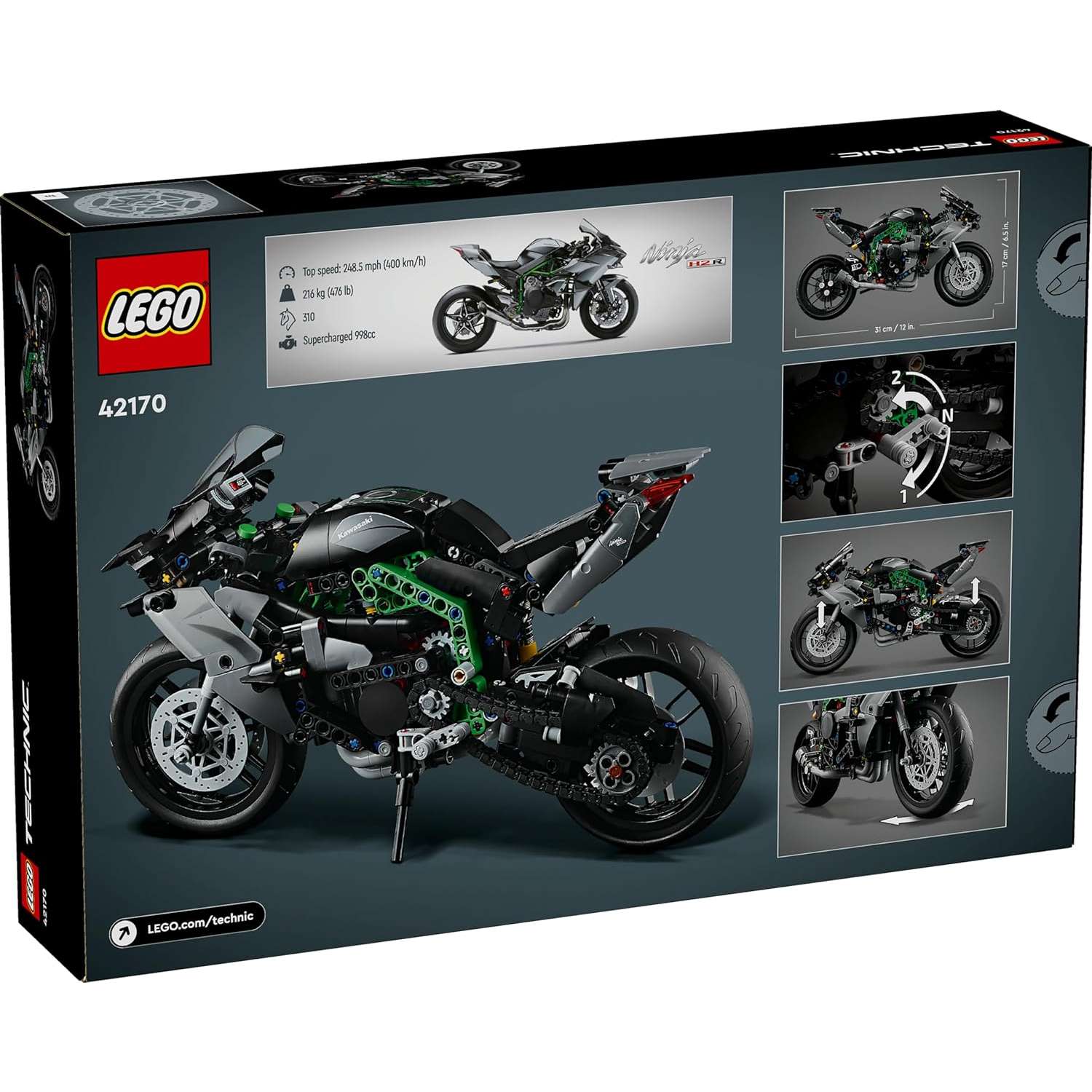Конструктор LEGO Technic Kawasaki Ninja 643 дет. - фото 2