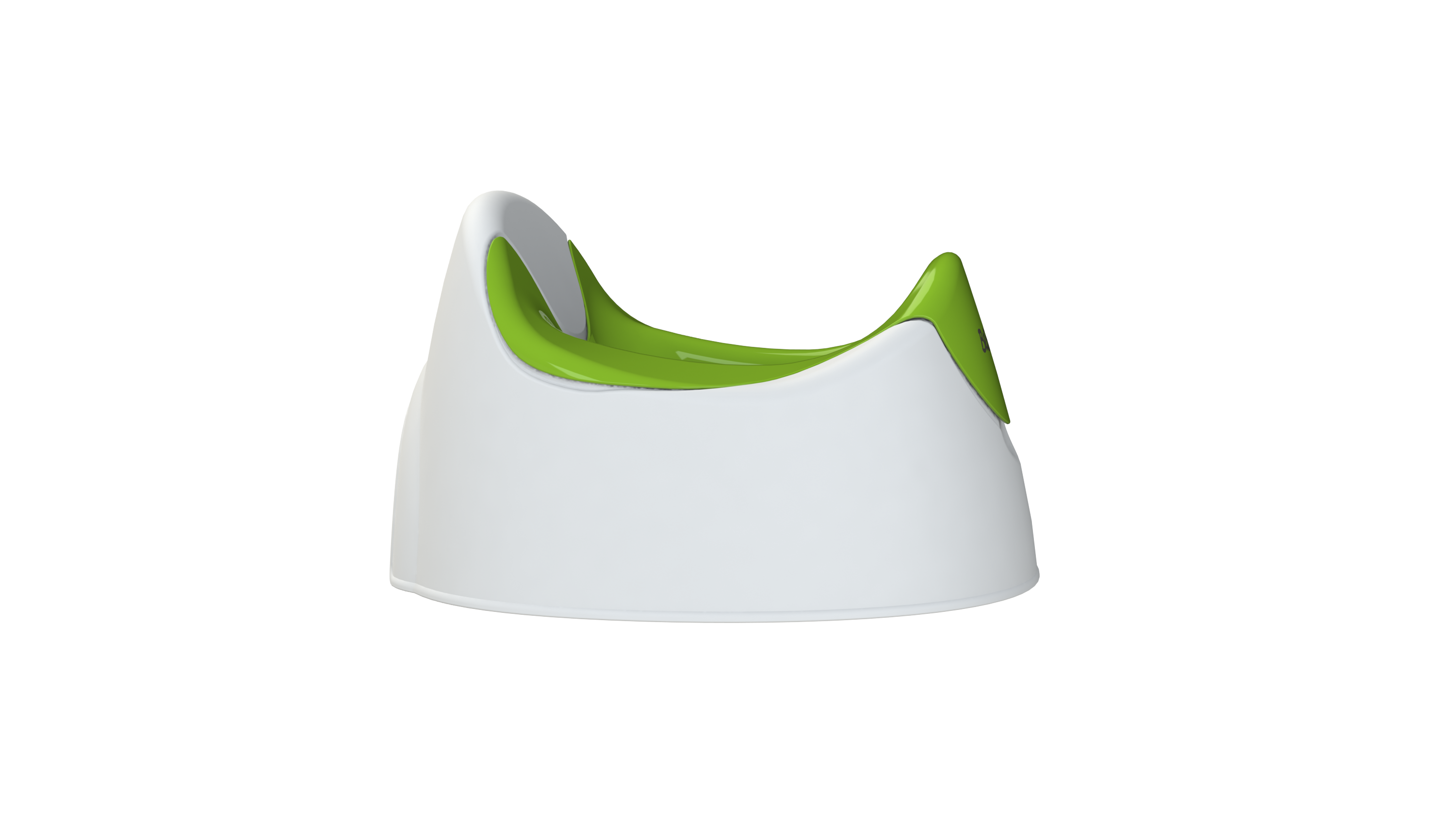 Горшок туалетный KidPlast Oxima белый зеленый - фото 4